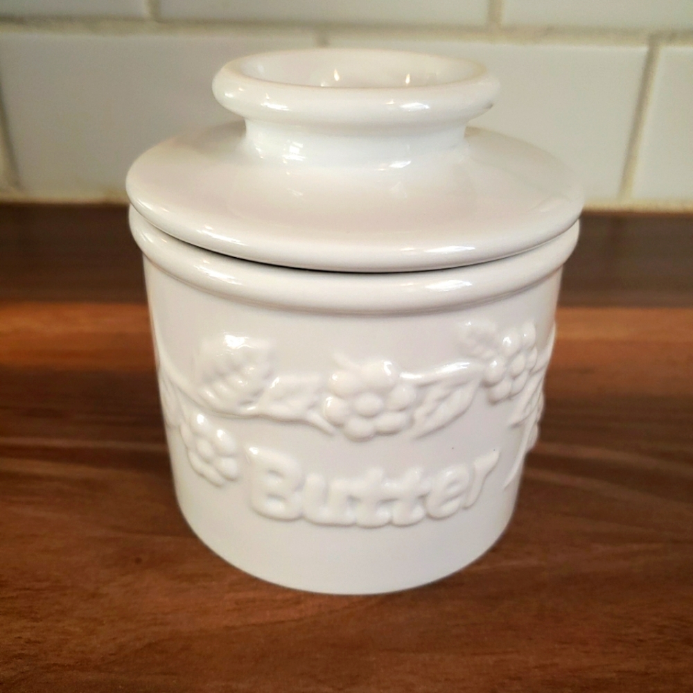 The Original Butter Bell Crock French Country Whit